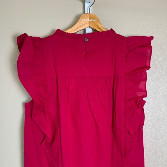 LOFT Pintucked Ruffle Shell - Picture 12 of 16